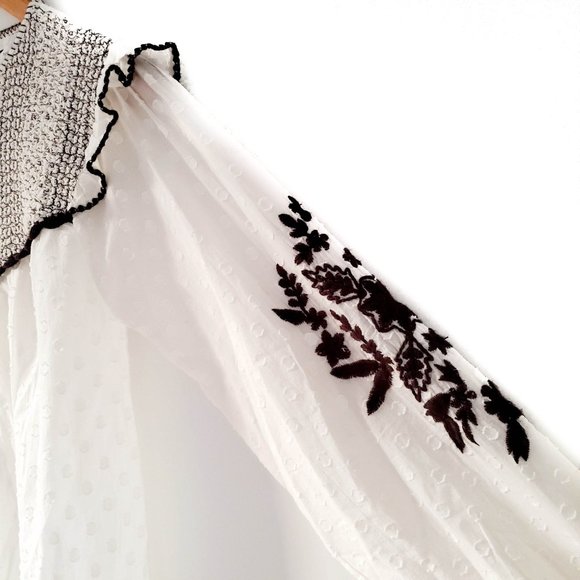 NWT Zara Kids White and Brown Top Size 13-14 - Picture 4 of 12